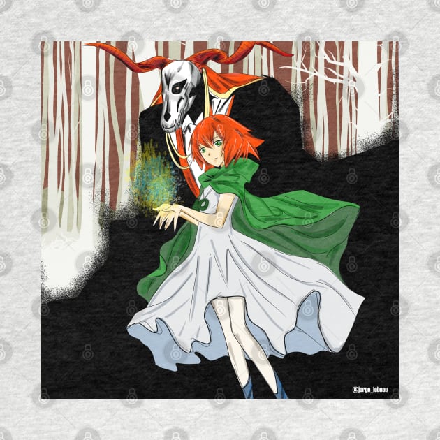 The ancient magus bride, magical couple and chise by jorge_lebeau